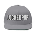 Hats One size / Grey INTO: LOCKEDPUP Embroidered Flat Bill Cap – Kink Hat for Chaste Pups, Obedient Subs & Playful Power Exchange LEATHERDADDY BATOR