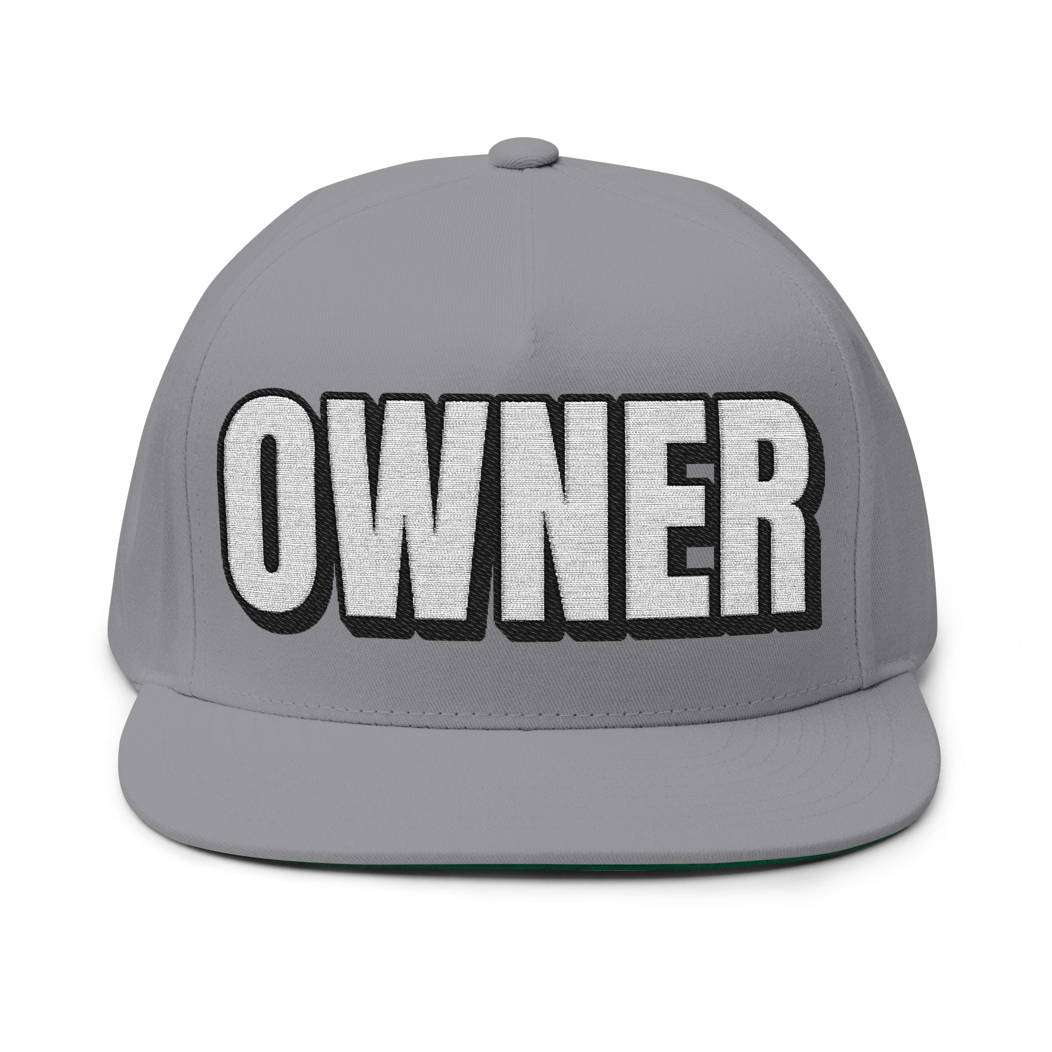 Hats One size / Grey INTO: OWNER Embroidered Flat Bill Cap – Kink Hat for Dominants, D-Types & Power Exchange Authority LEATHERDADDY BATOR
