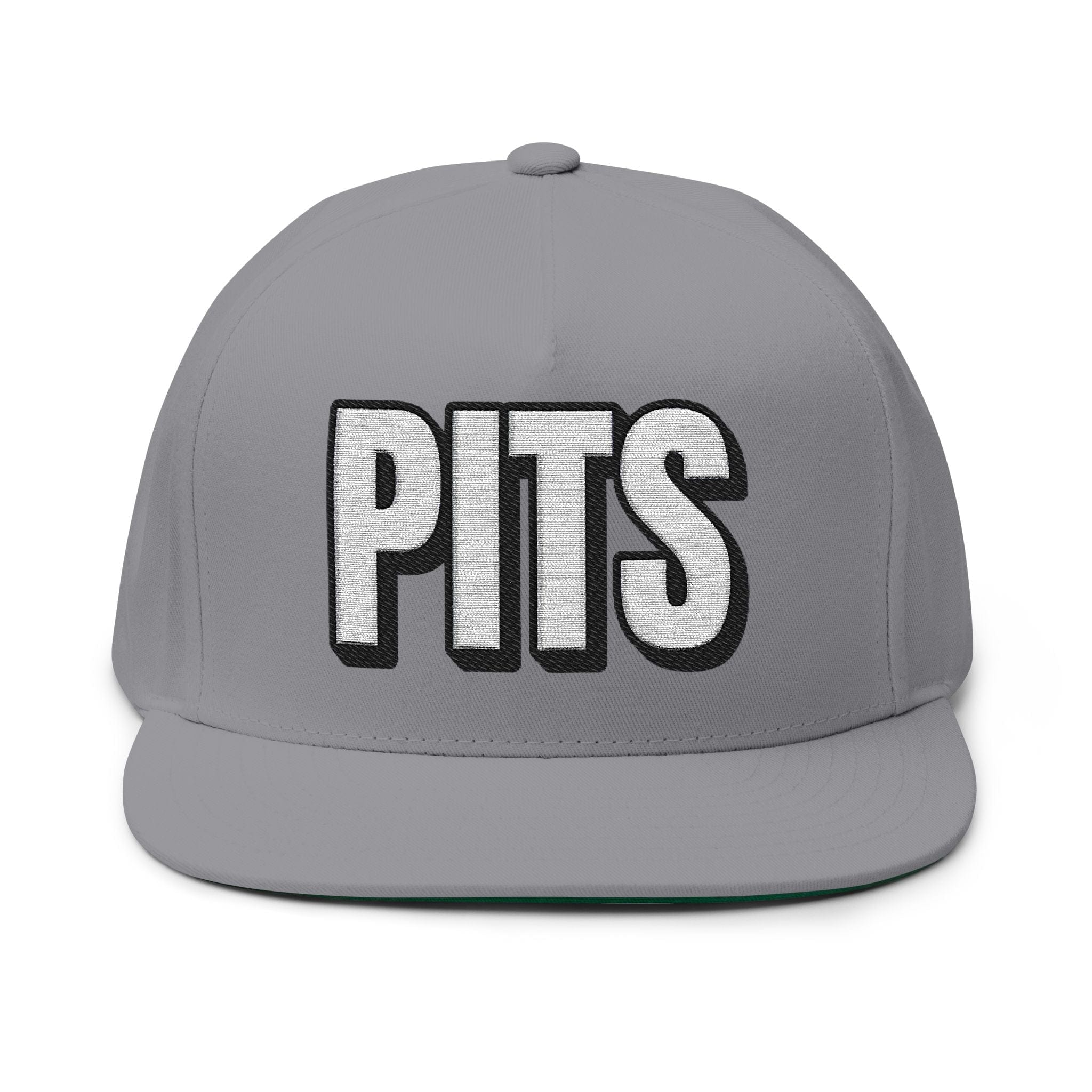 Hats One size / Grey INTO: PITS Embroidered Flat Bill Cap – Kink Hat for Armpit Fetishists, Musk Lovers & Scent-Driven Play LEATHERDADDY BATOR