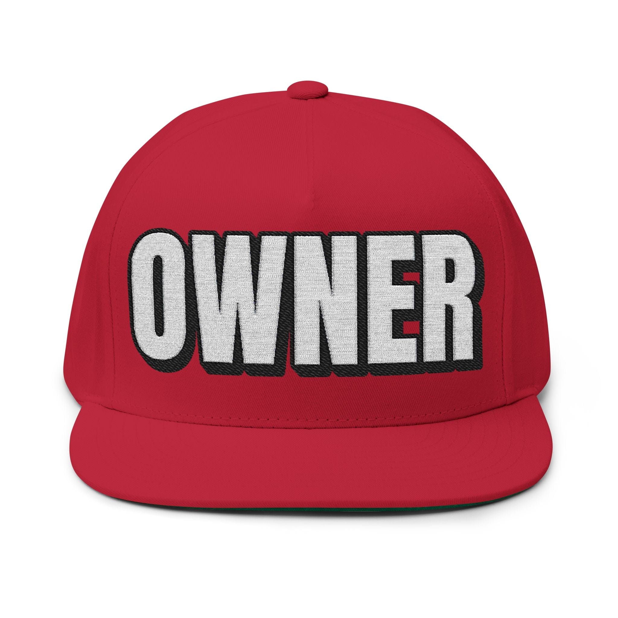 Hats One size / Red INTO: OWNER Embroidered Flat Bill Cap – Kink Hat for Dominants, D-Types & Power Exchange Authority LEATHERDADDY BATOR