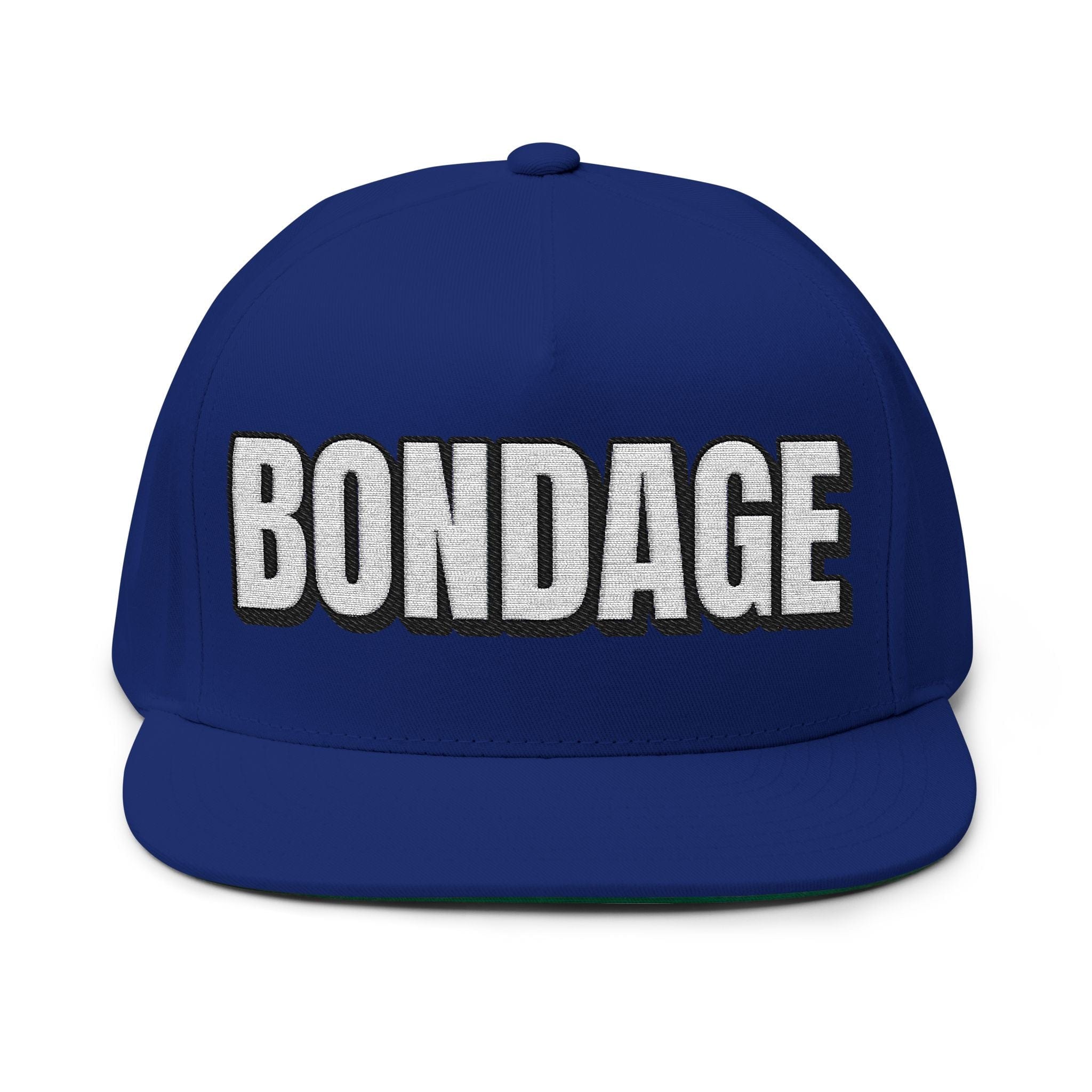 Hats One size / Royal INTO: BONDAGE Embroidered Flat Bill Cap – Kink Hat for Rope Lovers, Restraint Enthusiasts & Sensual Sadists LEATHERDADDY BATOR