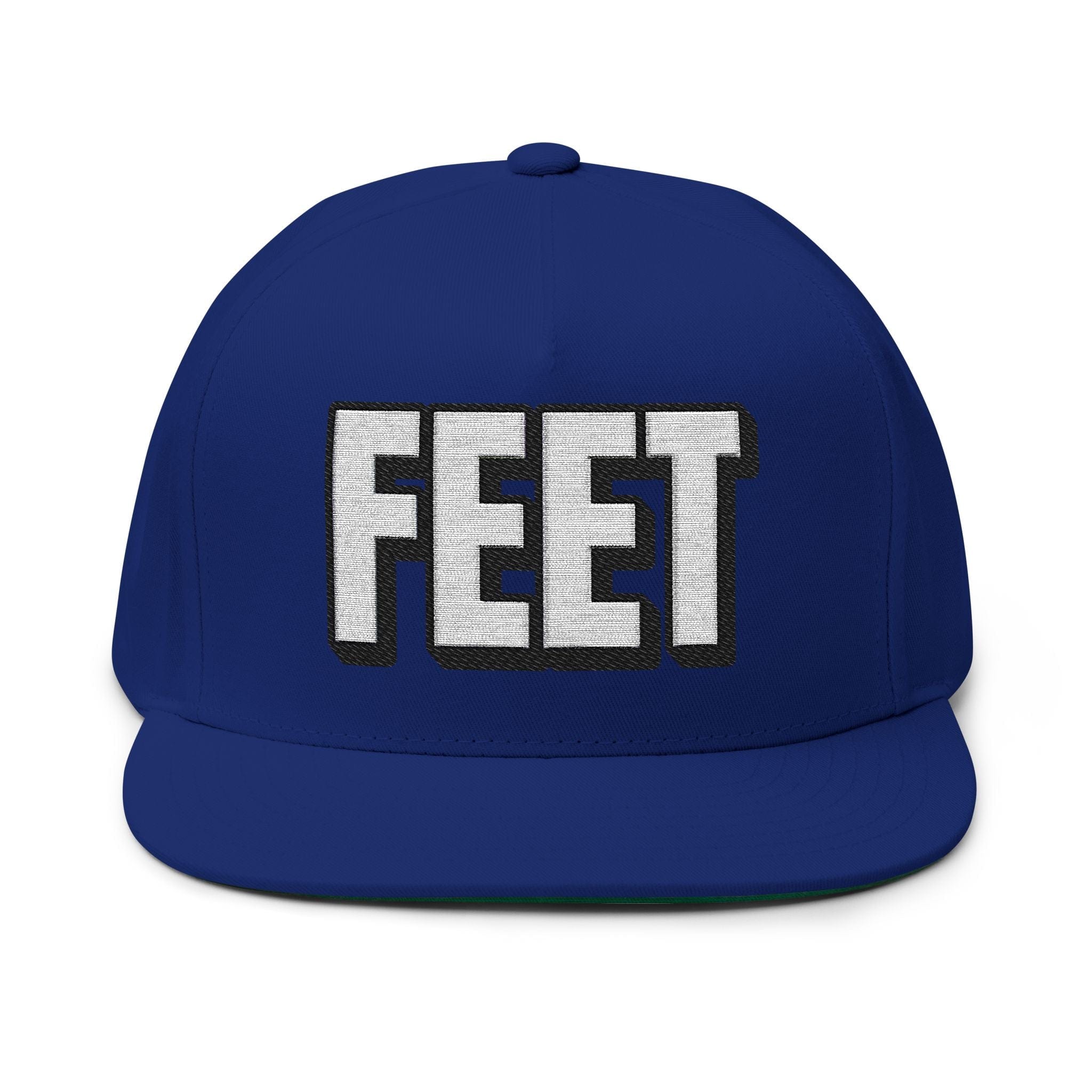 Hats One size / Royal INTO: FEET Embroidered Flat Bill Cap – Kink Hat for Foot Fetishists, Worshippers & Queer Sole Seekers LEATHERDADDY BATOR