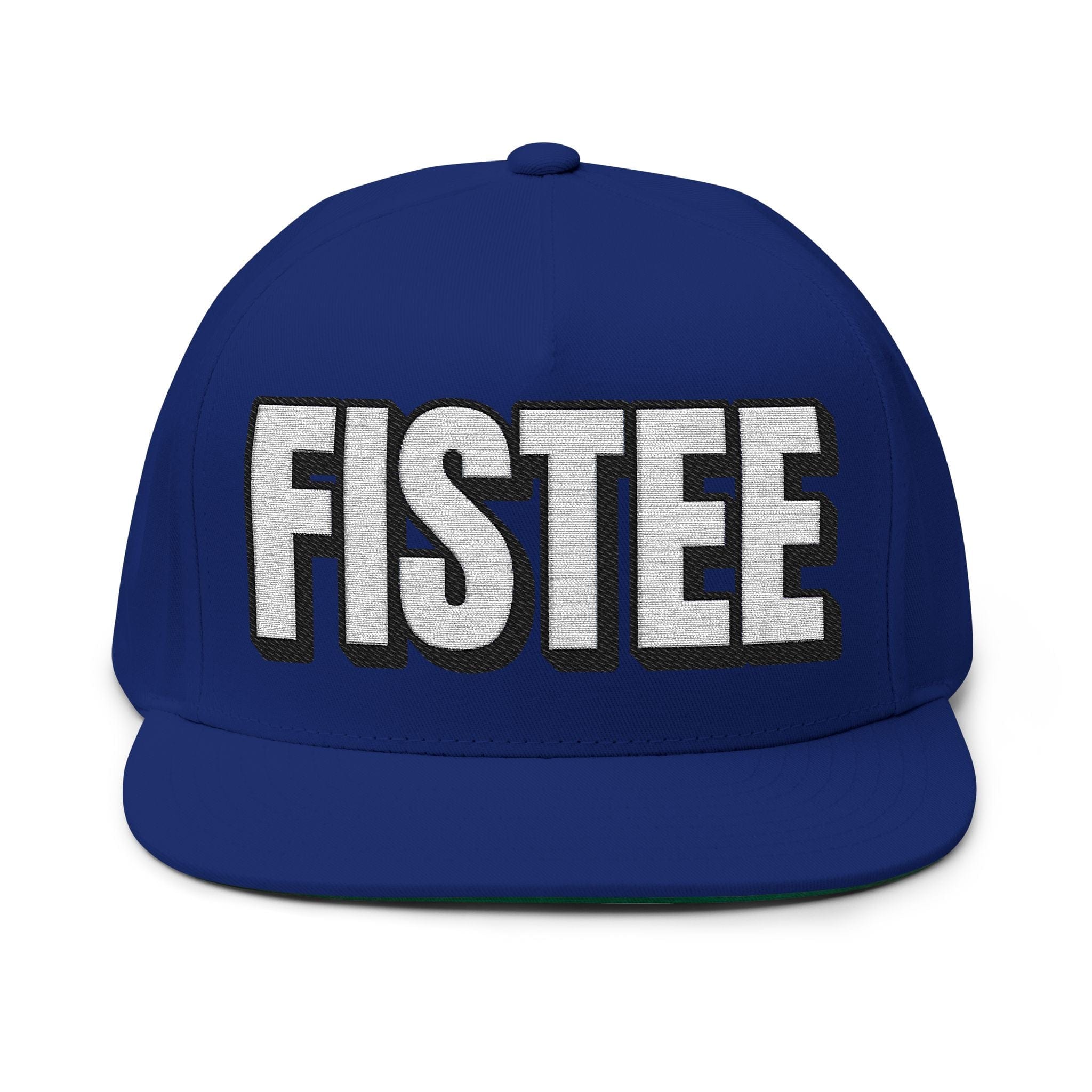 Hats One size / Royal INTO: FISTEE Embroidered Flat Bill Cap – Kink Hat for Receptive Players, Queer Submission & Deep Connection LEATHERDADDY BATOR