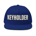 Hats One size / Royal INTO: KEYHOLDER Embroidered Flat Bill Cap – Chastity Dom Hat for Bold Tops & Erotic Power Play LEATHERDADDY BATOR
