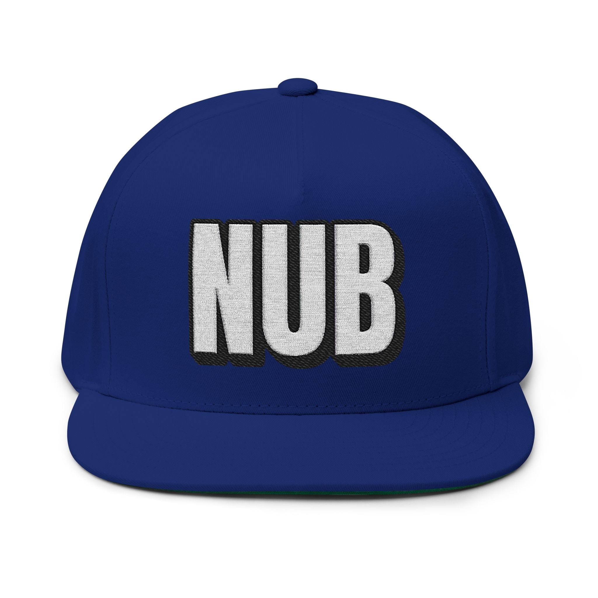 Hats One size / Royal INTO: NUB Embroidered Flat Bill Cap – Kink Hat for Chastity Subs, Shrinked D*s, & Total Denial Devotees LEATHERDADDY BATOR