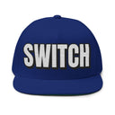 Hats One size / Royal INTO: SWITCH Embroidered Flat Bill Cap – Versatile Kink Hat for Tops, Bottoms & Everyone In Between LEATHERDADDY BATOR