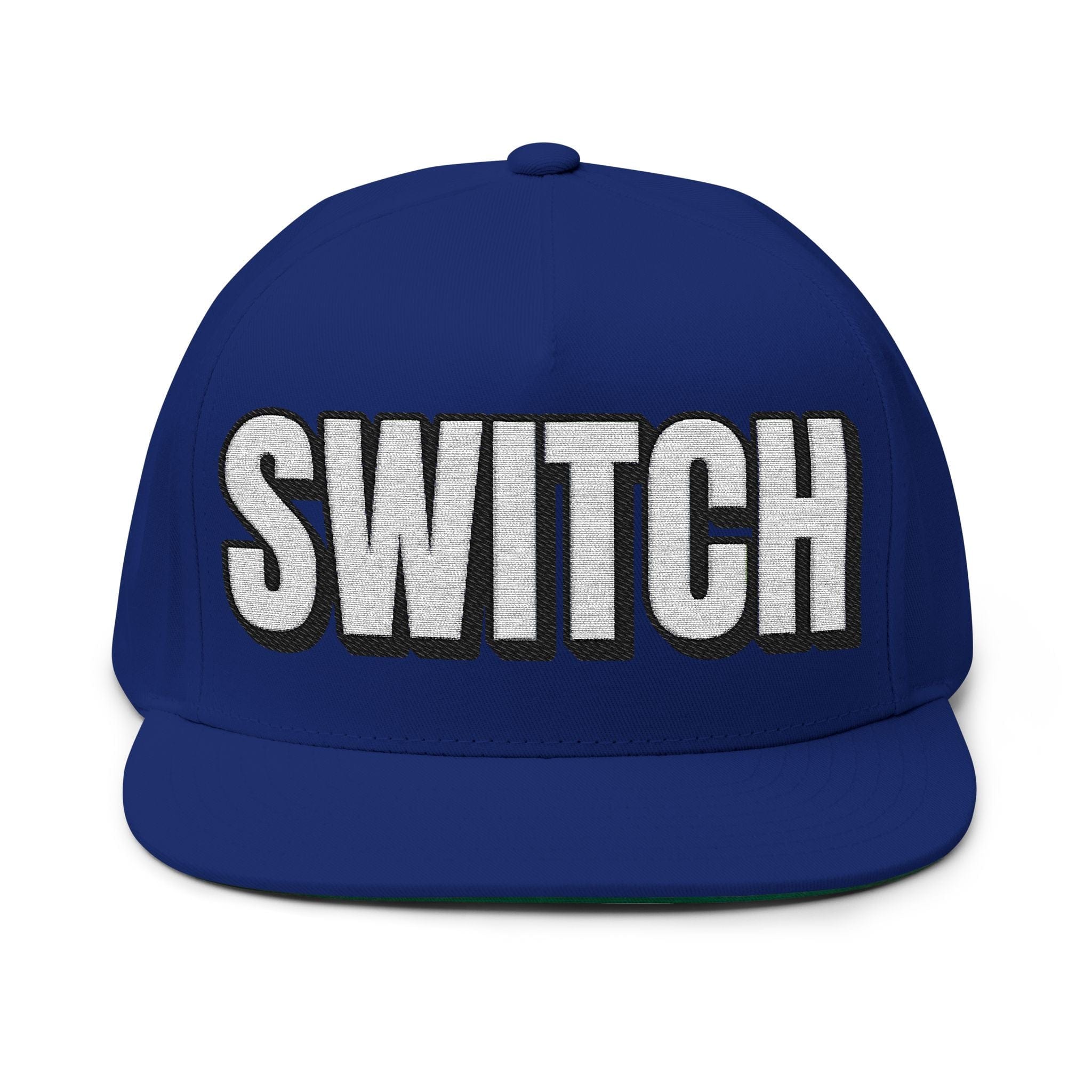 Hats One size / Royal INTO: SWITCH Embroidered Flat Bill Cap – Versatile Kink Hat for Tops, Bottoms & Everyone In Between LEATHERDADDY BATOR