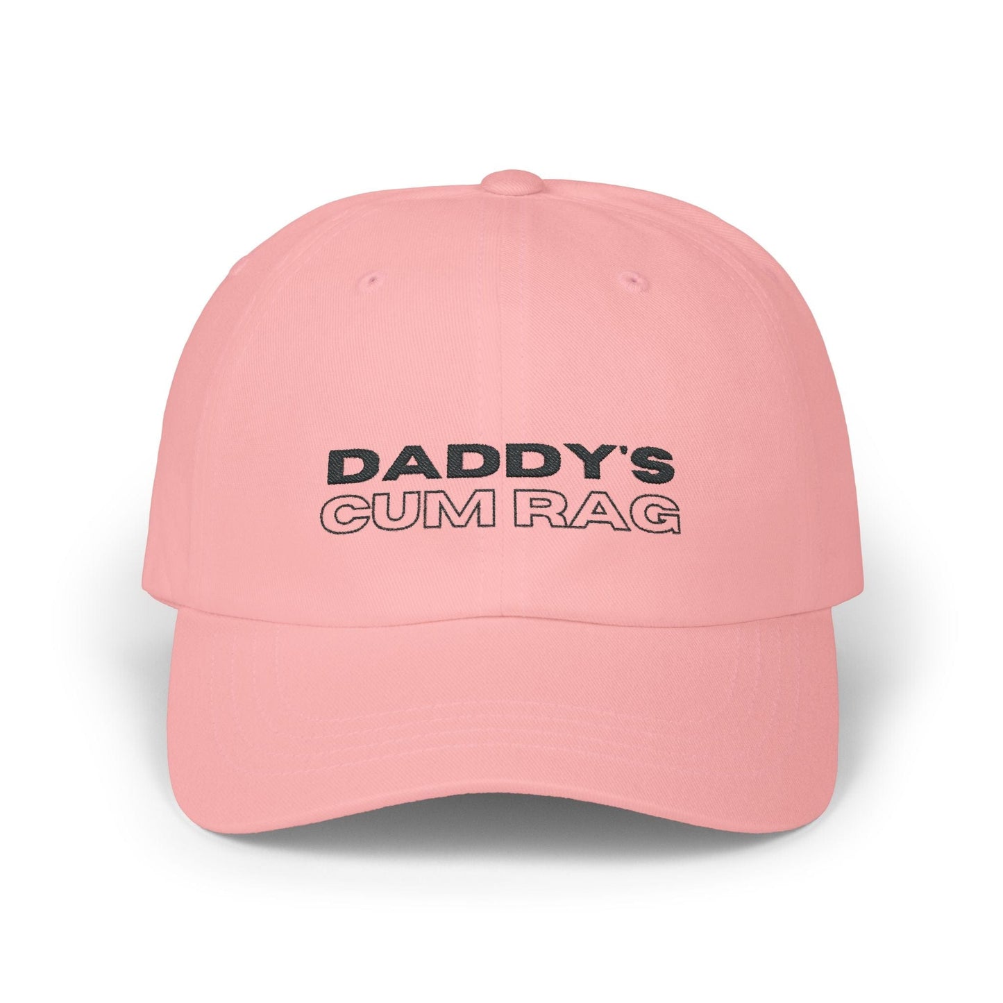 Hats Pink "Daddy's C*mRag" Embroidered Dad Cap LEATHERDADDY BATOR