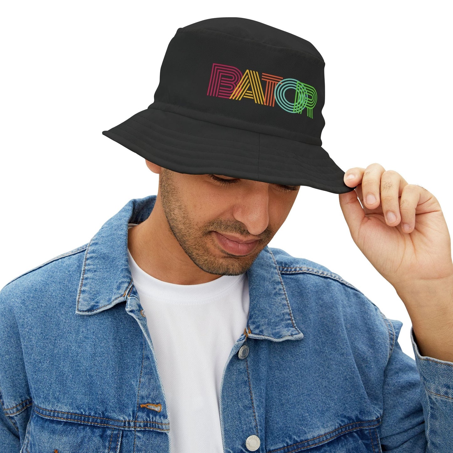 Hats Small / Black stitching Retro Bator Bucket Hat - B8rBrand - LeatherDaddy Skin Co. LEATHERDADDY BATOR