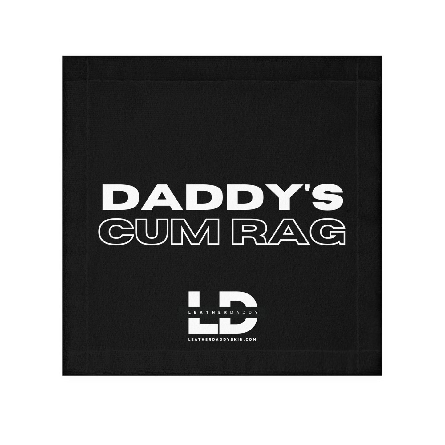 Home Decor 13" × 13" Daddy's C*mRag Towel LEATHERDADDY BATOR