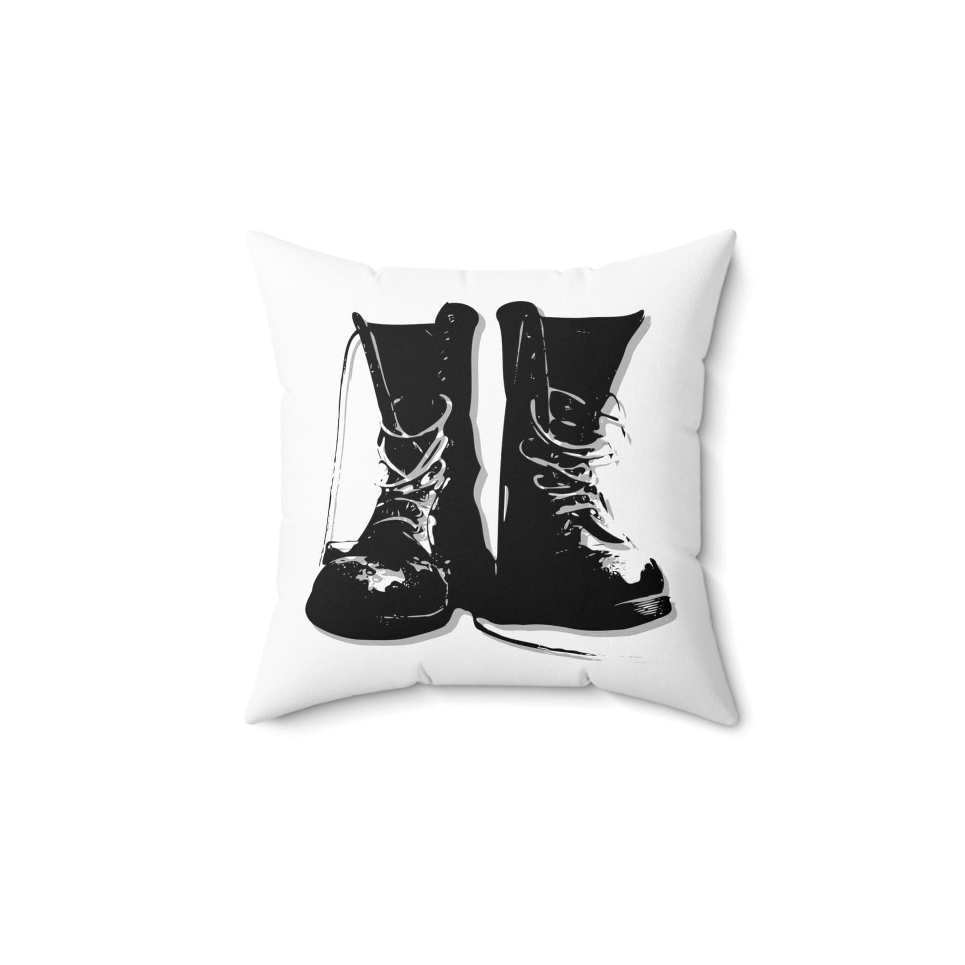 Home Decor 14" × 14" Boot Worship Spun Polyester Square Pillow LEATHERDADDY BATOR