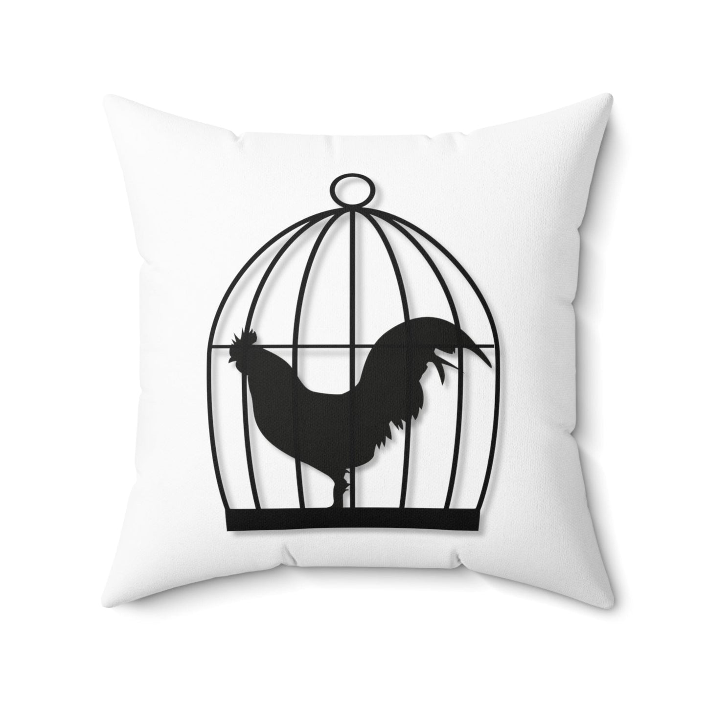 Home Decor 20" × 20" CockCage Spun Polyester Square Pillow LEATHERDADDY BATOR