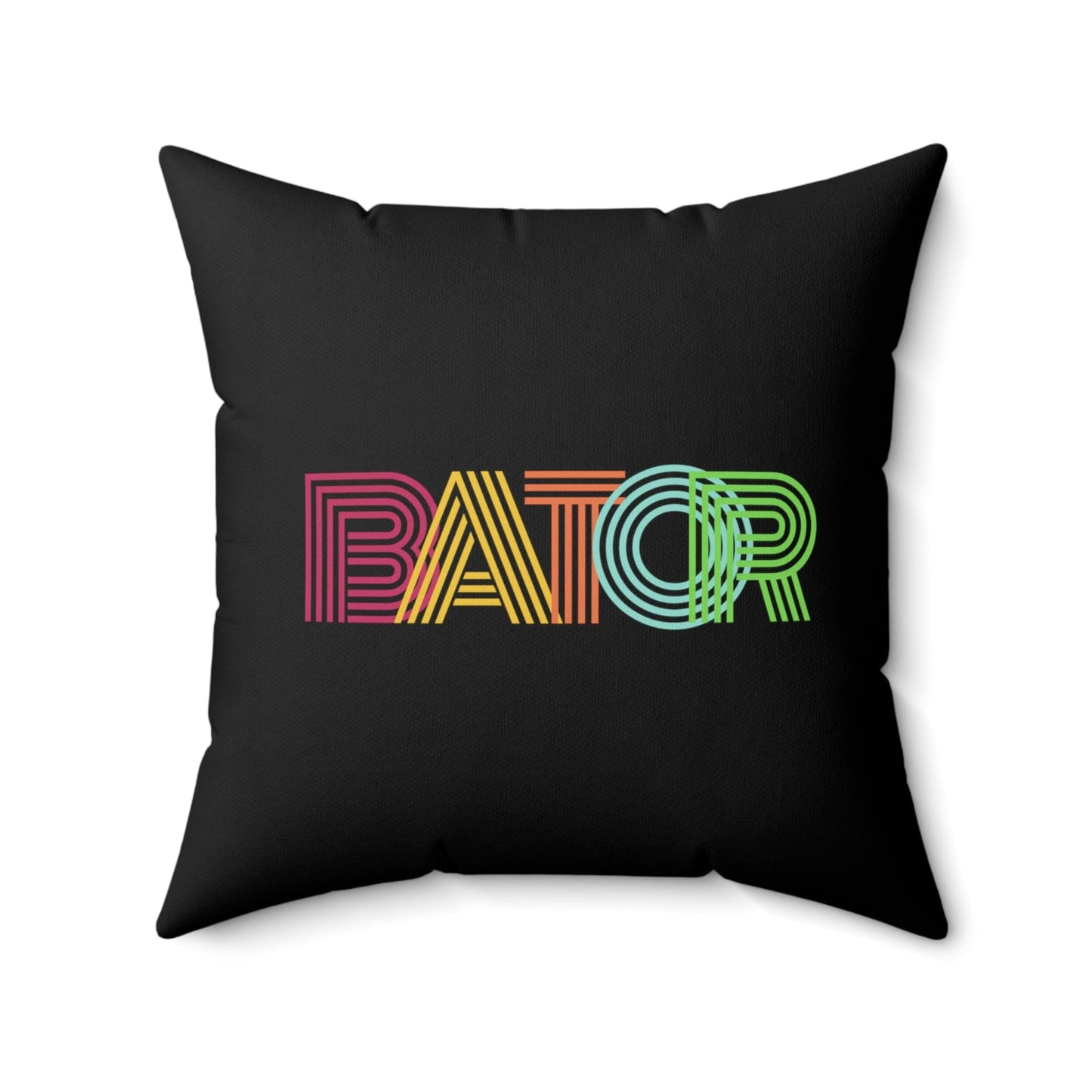 Home Decor 20" × 20" Retro Bator Spun Polyester Square Pillow LEATHERDADDY BATOR