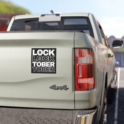 Home Decor LockTober - Car Magnet - LockedBoy Athletics - LeatherDaddy Skin Co. LEATHERDADDY BATOR