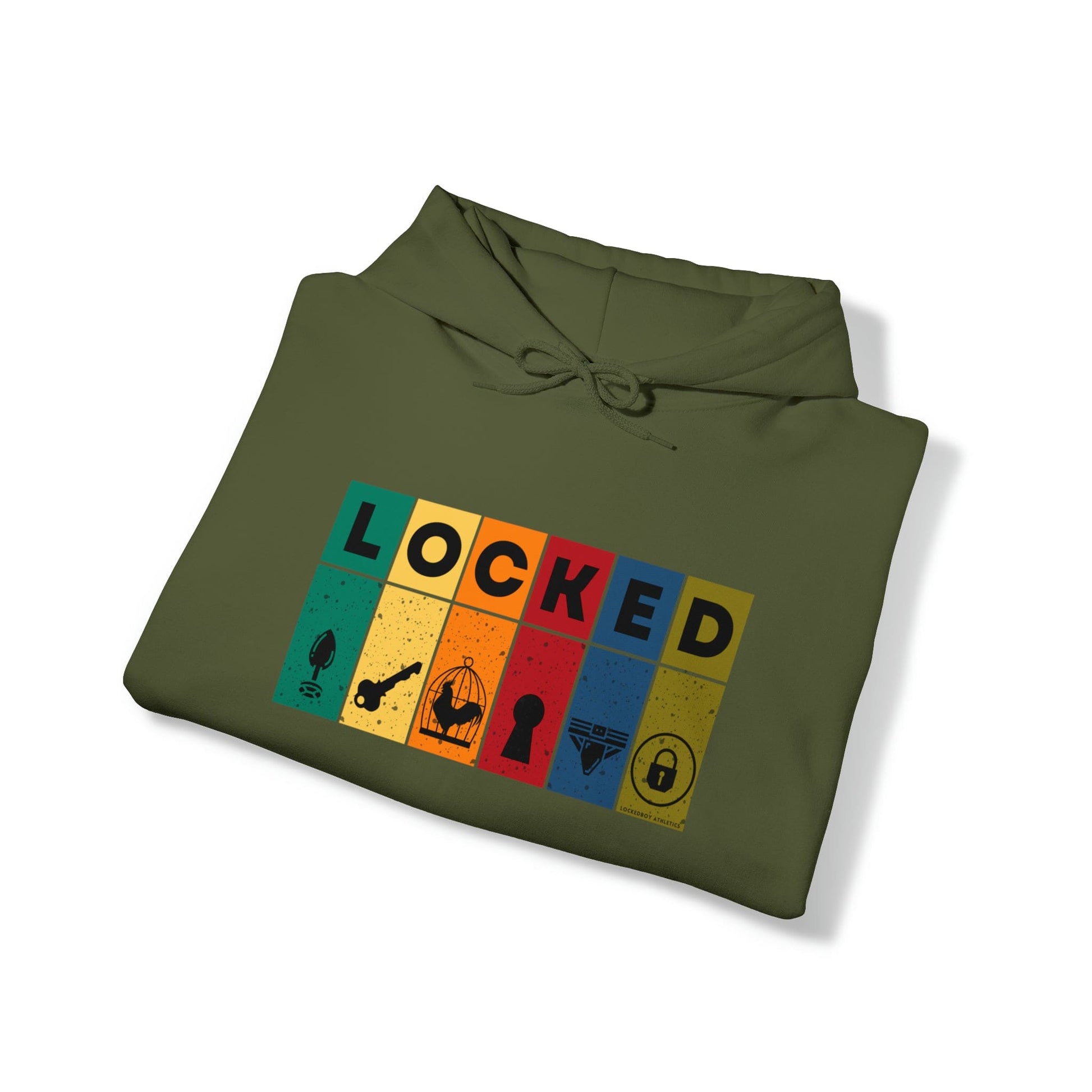 Hoodie LOCKED Blocks Ultra-Comfort Hoodie - Lockedboy Athletics LEATHERDADDY BATOR