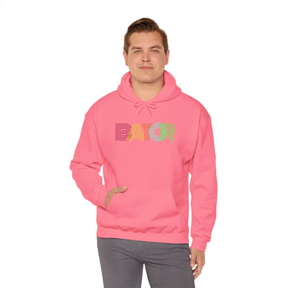 Hoodie Safety Pink / S Retro BATOR Hoodie - B8rBrand Bate Apparel LEATHERDADDY BATOR