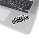 Paper products 3" × 3" / White 'Daddy's Cumrag' Kiss-Cut Stickers - for Laptops, Water Bottles, & More LEATHERDADDY BATOR