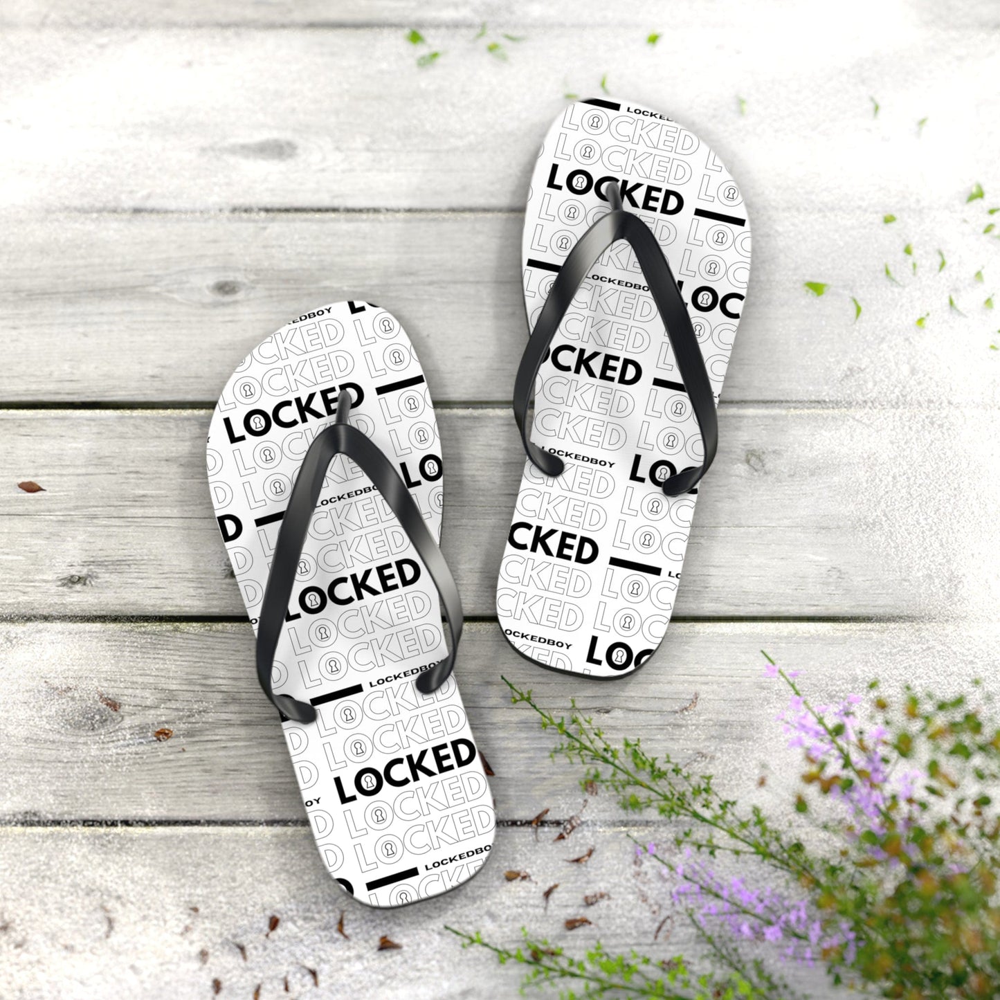 Shoes Lockedboy Bag Inspo Unisex Flip Flops LEATHERDADDY BATOR