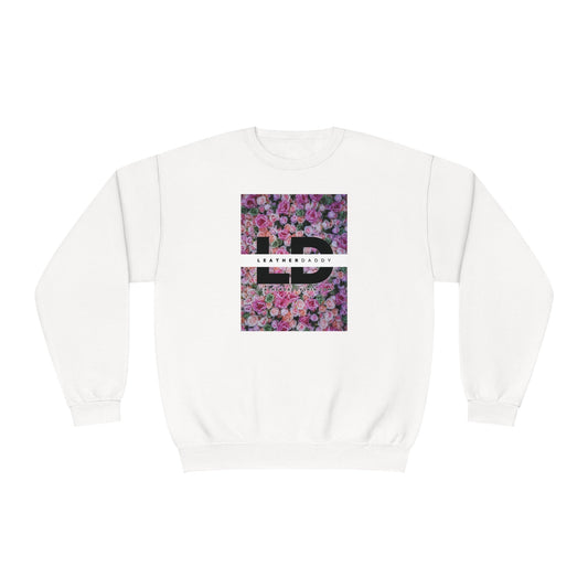 Sweatshirt White / S LeatherDaddy Floral Crewneck Sweatshirt - Pinks/Purples LEATHERDADDY BATOR