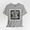 T-Shirt "ICE Supporters Do Not Belong in the Leather Community" Statement T-Shirt against fascism. ANTI-ICE. Abolish Ice. LEATHERDADDY BATOR