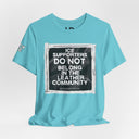 T-Shirt "ICE Supporters Do Not Belong in the Leather Community" Statement T-Shirt against fascism. ANTI-ICE. Abolish Ice. LEATHERDADDY BATOR