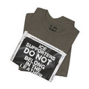 T-Shirt "ICE Supporters Do Not Belong in the Leather Community" Statement T-Shirt against fascism. ANTI-ICE. Abolish Ice. LEATHERDADDY BATOR
