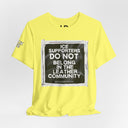 T-Shirt "ICE Supporters Do Not Belong in the Leather Community" Statement T-Shirt against fascism. ANTI-ICE. Abolish Ice. LEATHERDADDY BATOR
