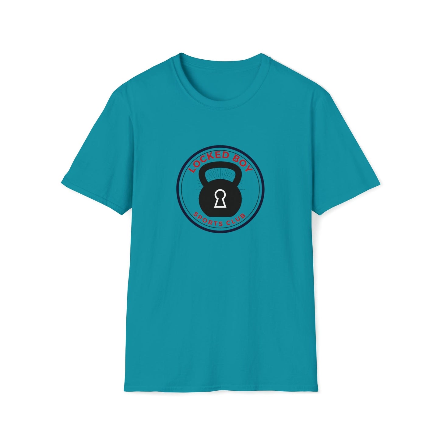 T-Shirt Tropical Blue / S LockedBoy Sports Club - Chastity Tshirt Kettlebell LEATHERDADDY BATOR