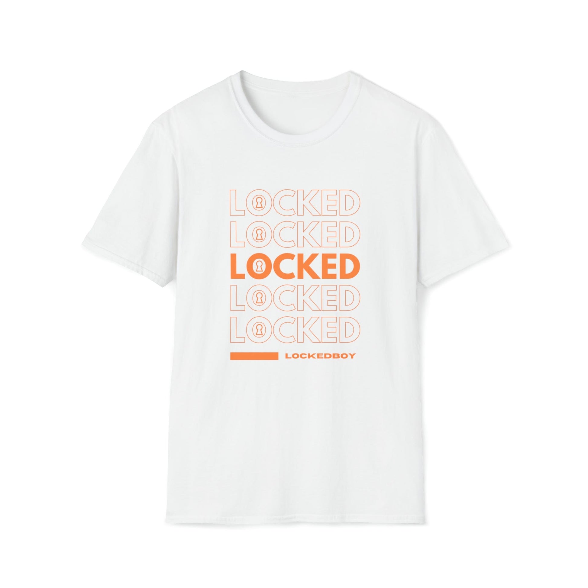 T-Shirt White / M LOCKED Bag Inspo - Lockedboy Athletics Chastity Tshirt LEATHERDADDY BATOR