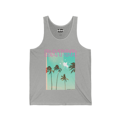 Tank Top XS / Athletic Heather Bator Palm Tank Top - B8rBrand LEATHERDADDY BATOR