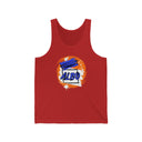 Tank Top XS / Red Artsy Albo Unisex Jersey Tank LEATHERDADDY BATOR