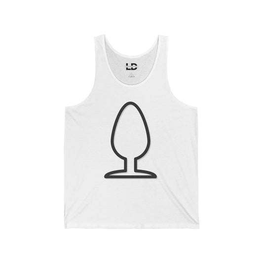 Tank Top XS / White Big A$$ Plug Tank Top - LeatherDaddy LEATHERDADDY BATOR