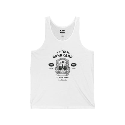 Tank Top XS / White Hand Camp Tank Top – Subtle, Sexy, and Ready to FFlex LEATHERDADDY BATOR