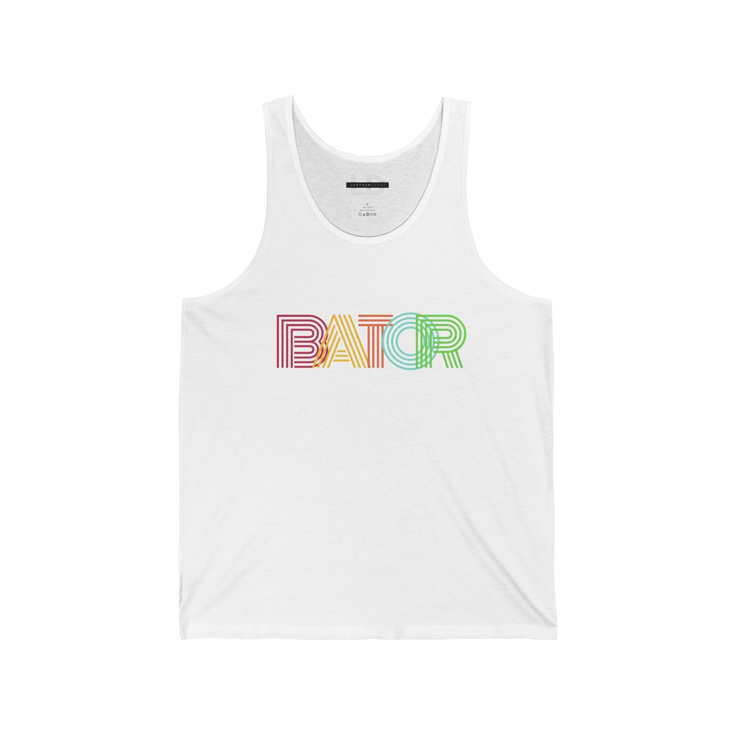 Tank Top XS / White Retro BATOR Tank Top - B8rBrand LEATHERDADDY BATOR