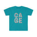 T-Shirt Tropical Blue / S CAGE Repeat - Chastity Shirts by LockedBoy Athletics LEATHERDADDY BATOR