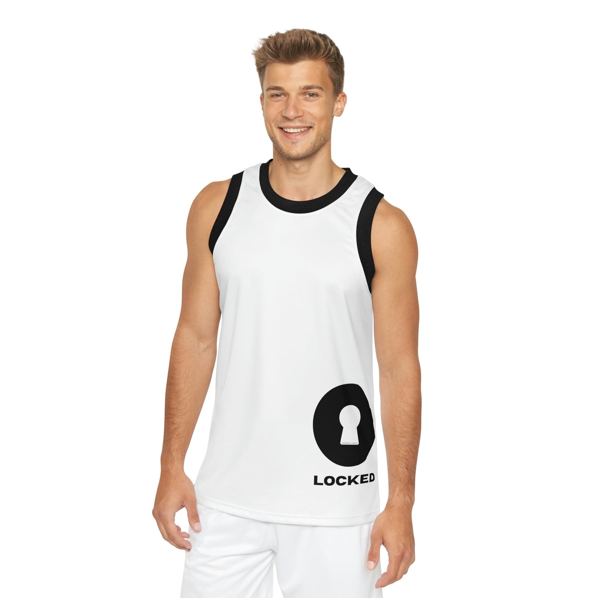 Tank Top L / Black rib LockedBoy Basketball Jersey LEATHERDADDY BATOR