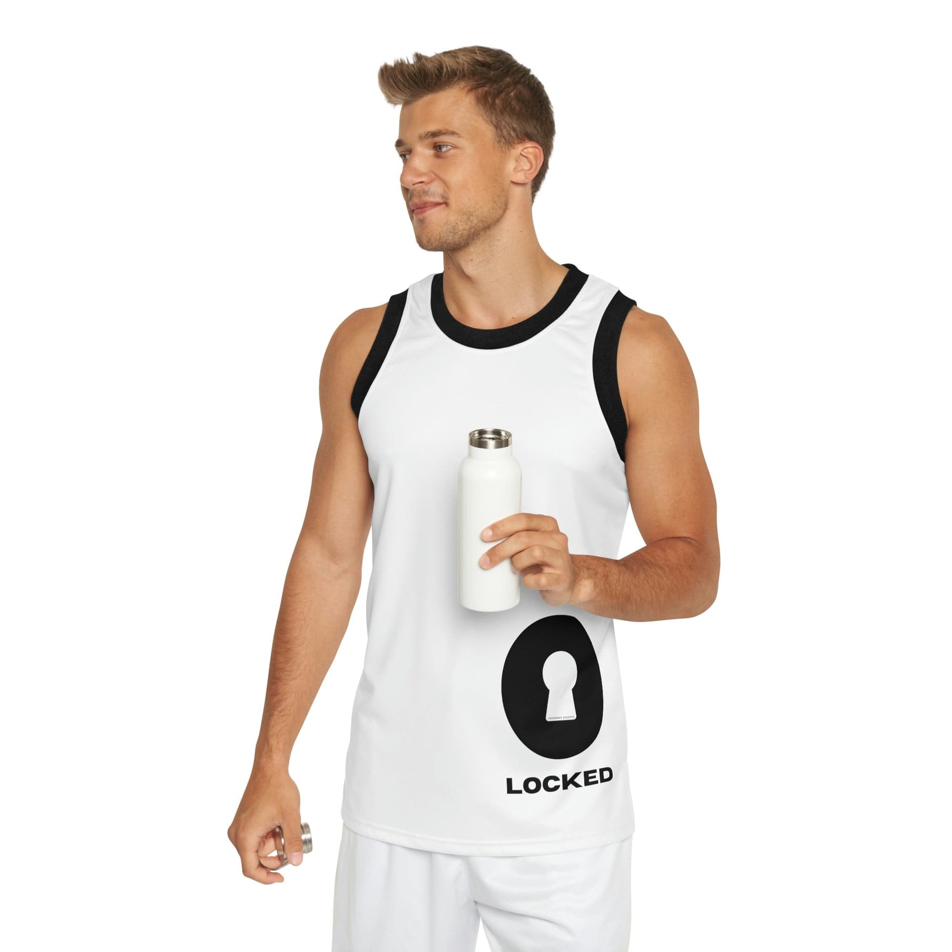 Tank Top L / Black rib LockedBoy Basketball Jersey LEATHERDADDY BATOR